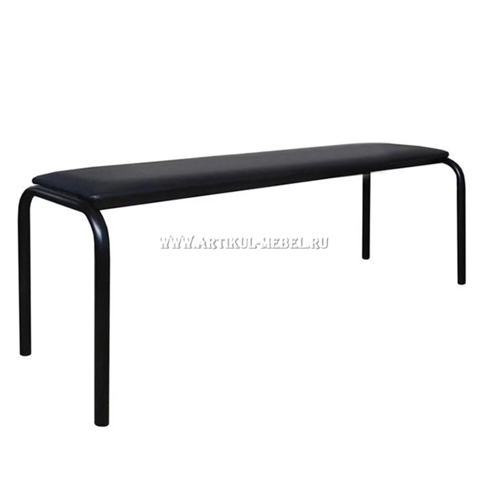 Банкетка гнутая цельное сидение