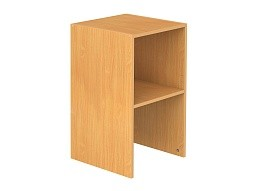 Секция шкафа модульного верхняя 2-ярусная узкая открытая