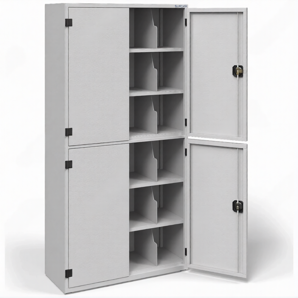 Шкаф для 24 противогазов ХПГ-24, 4 дверцы (1704х850х350)