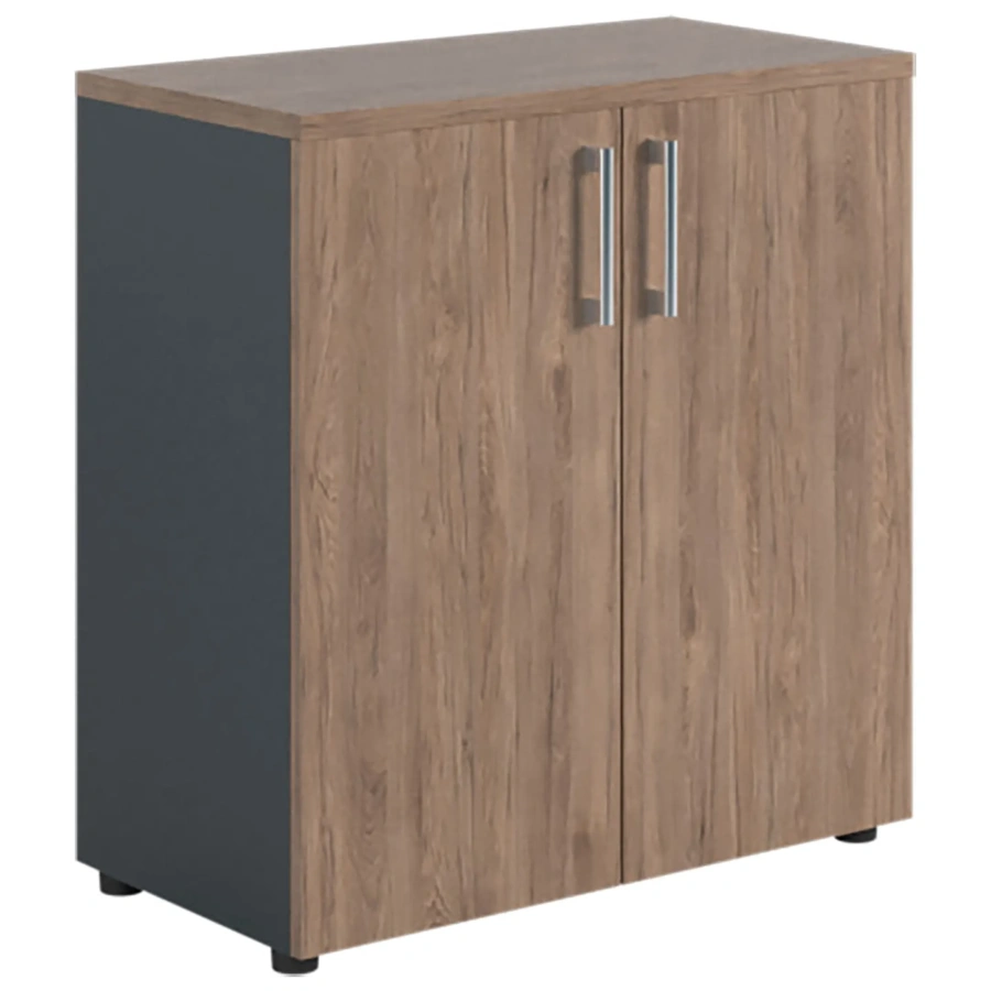 Шкаф NW 0880 закрытый темный орех/антрацит