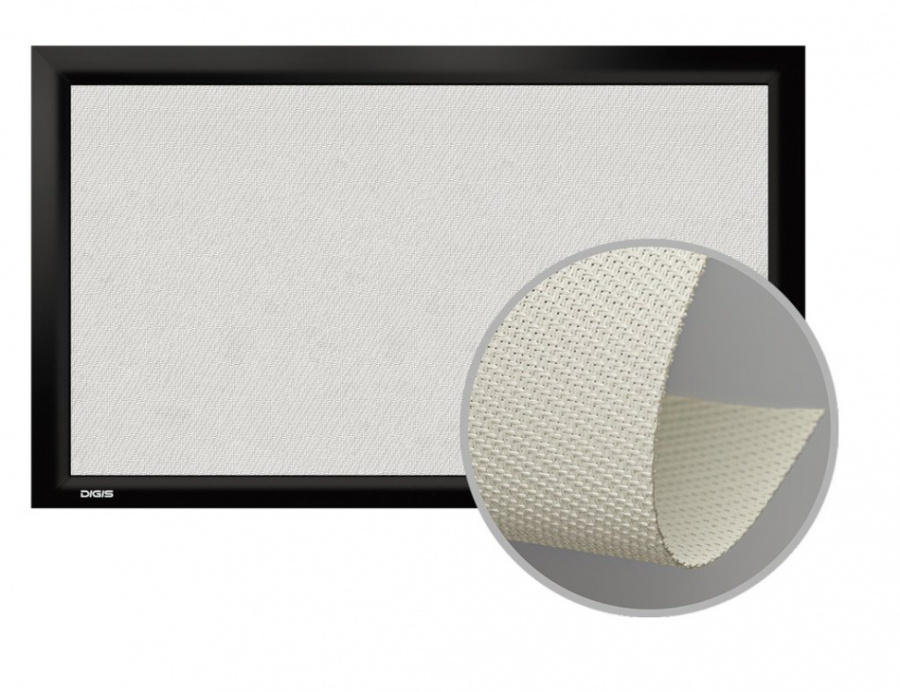Экран настенный звукопрозрачный на раме Digis VELVET DSVFS-16907-A