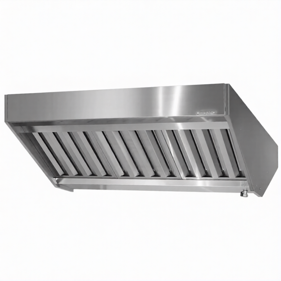 Зонт вытяжной полуоткрытый ЗВПн 400х1200х2000 «Norma Inox» островной