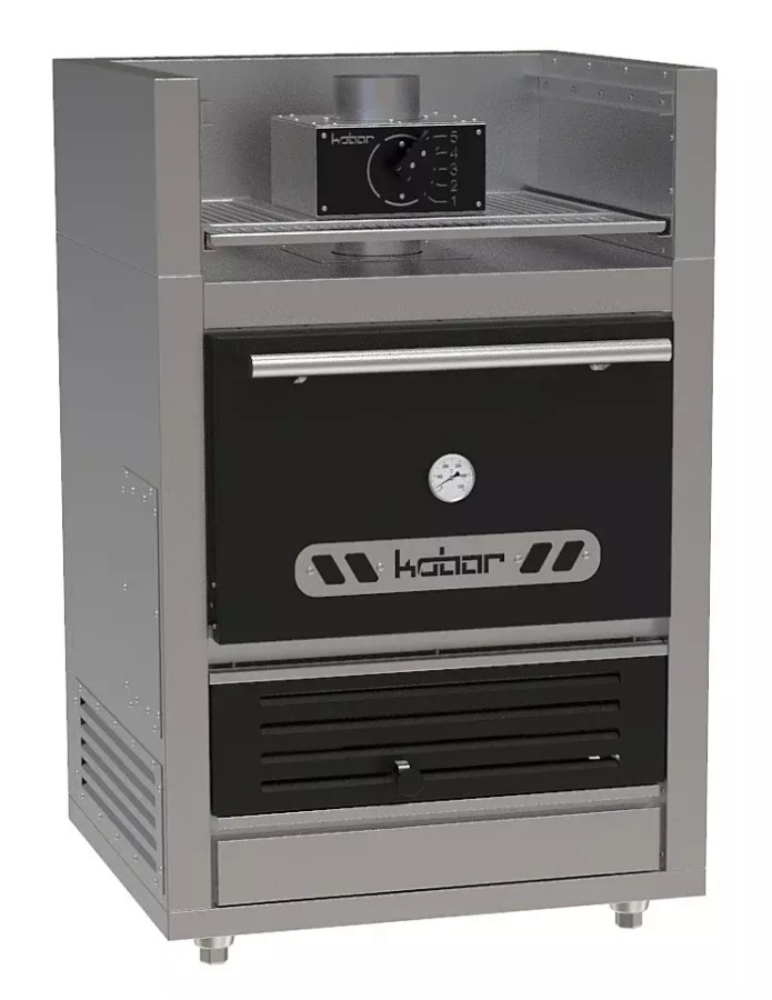 Печь Хоспер + полка для подогрева КОБОР FIRE-25-M BC