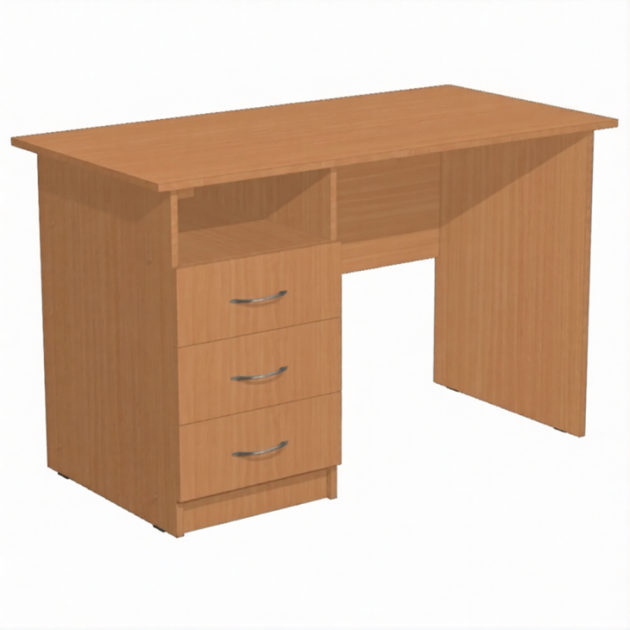 Стол рабочий с тумбой СрТ-3.1 (ЛДСП бук)